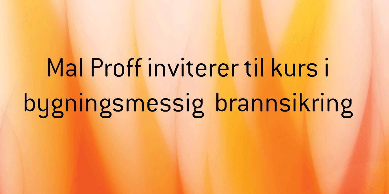 Kurs I Brannsikring Mal Proff