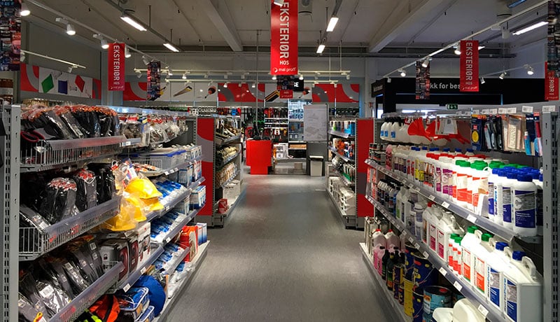 Mal Proff varehyller  Mal Proff varehyller gjøres mer oversiktlige