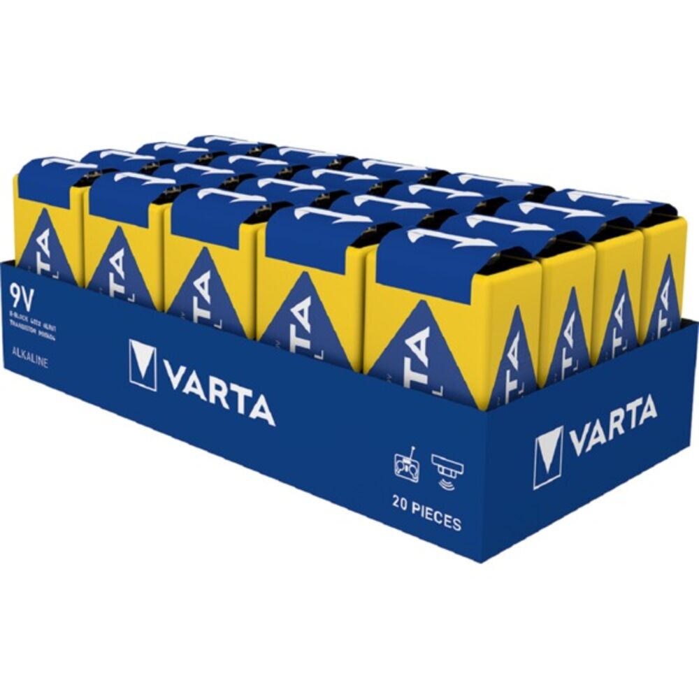 Varta Batteri Alkaline Industrial Pro 6Lr61/9V 20pk