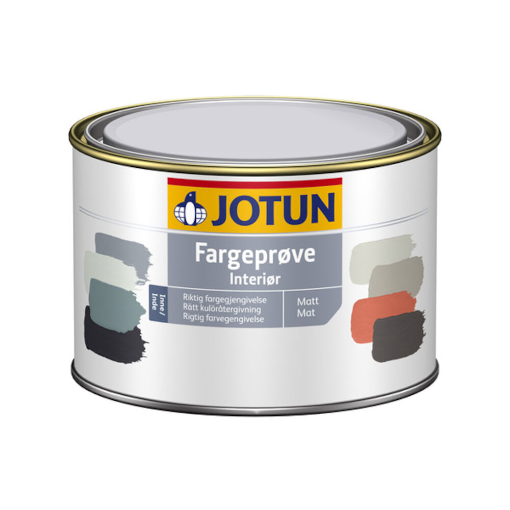 Jotun Fargeprøve Interiør matt Hvit - base 0,45 l