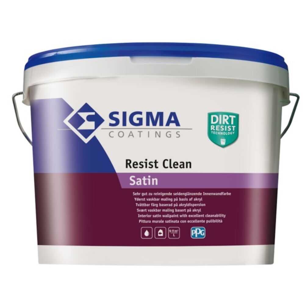 Sigma Resist Clean Satin Hvit 10 l