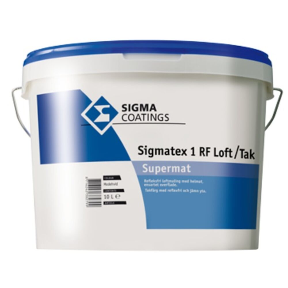 Sigmatex 1 Rf Matt Hvit 10 l