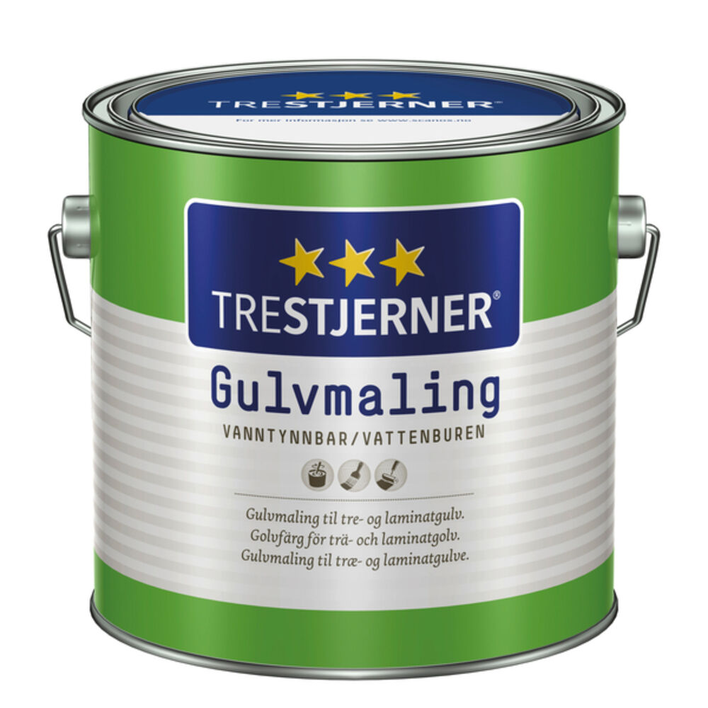 Trestjerner Gulvmaling Blank B - base 2,7 l