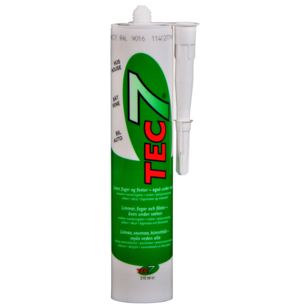Tec7 Lim / Tett / Fugemasse Hvit 310 ml