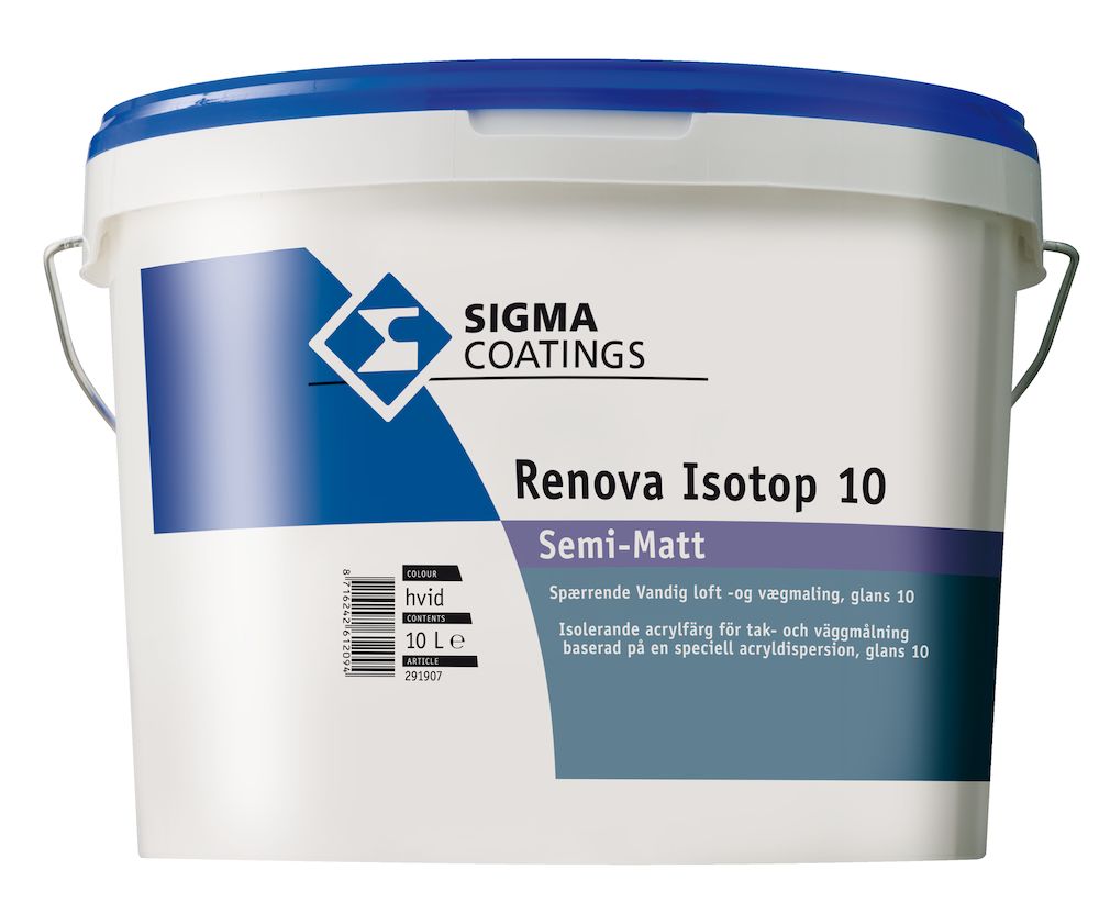 Sigma Renova Isotop 10 Hvit Sperregrunn 10 l