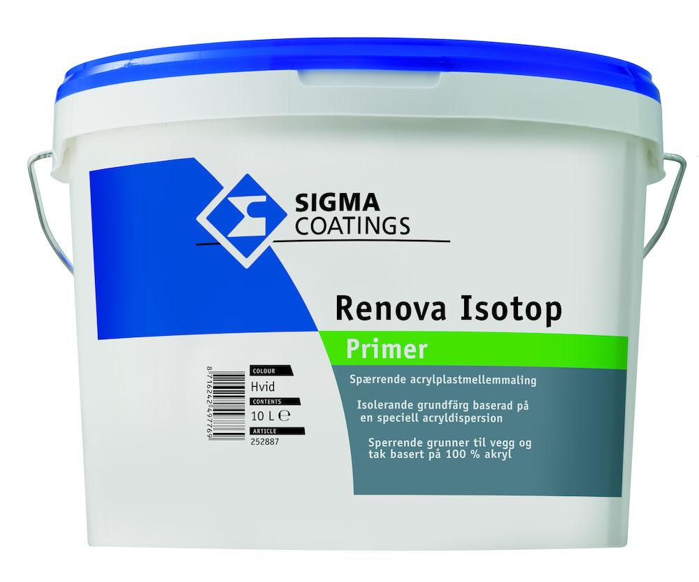 Sigma Renova Isotop Primer Hvit Sperregrunn 5 l