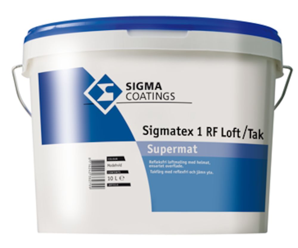 Sigmatex 1 Rf Matt Hvit 10 l