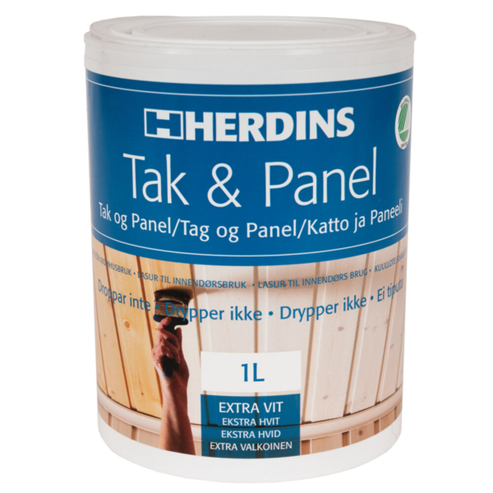 Herdins Tak & Panel Ekstra Hvit 1 l
