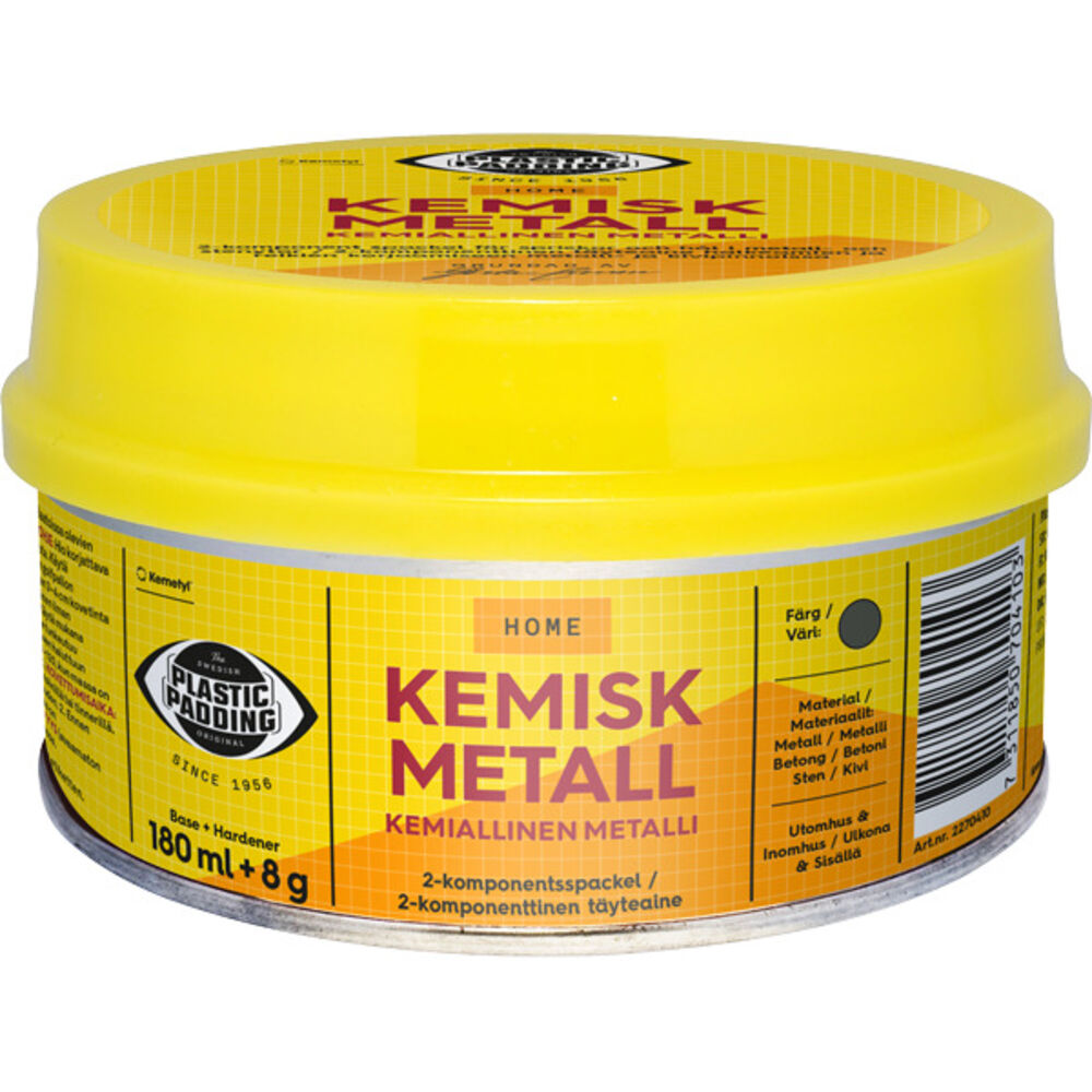 Plastic Padding Kjemisk Metall 180 ml