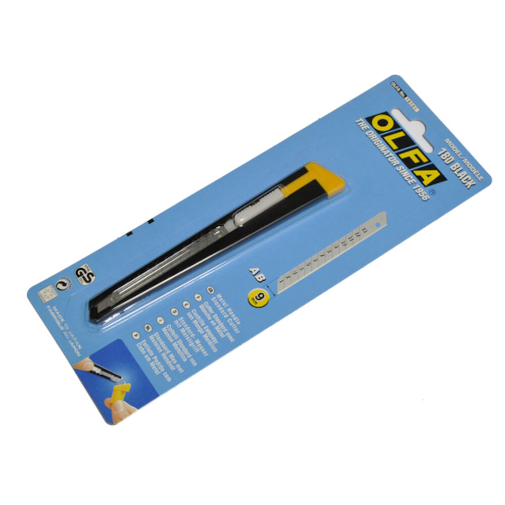 Olfa Kniv 180 Black 9 mm