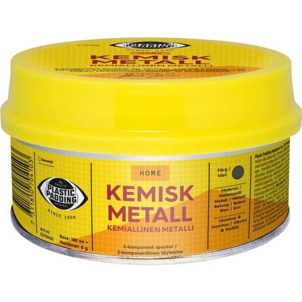 Plastic Padding Kjemisk Metall 180 ml
