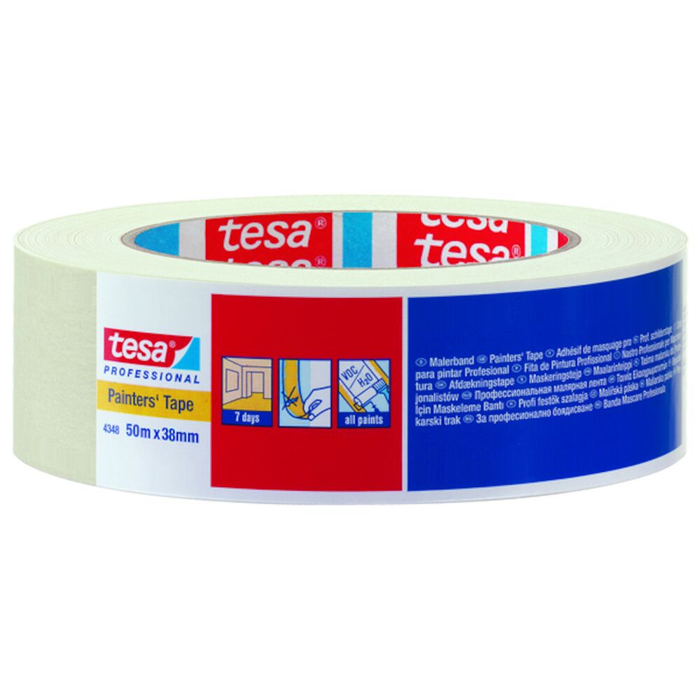 Tesa Maskeringstape 4348 Beige 25 mm x 50 m