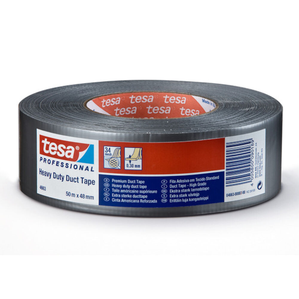 Tesa Duct tape Sølv 48 mm x 50 m