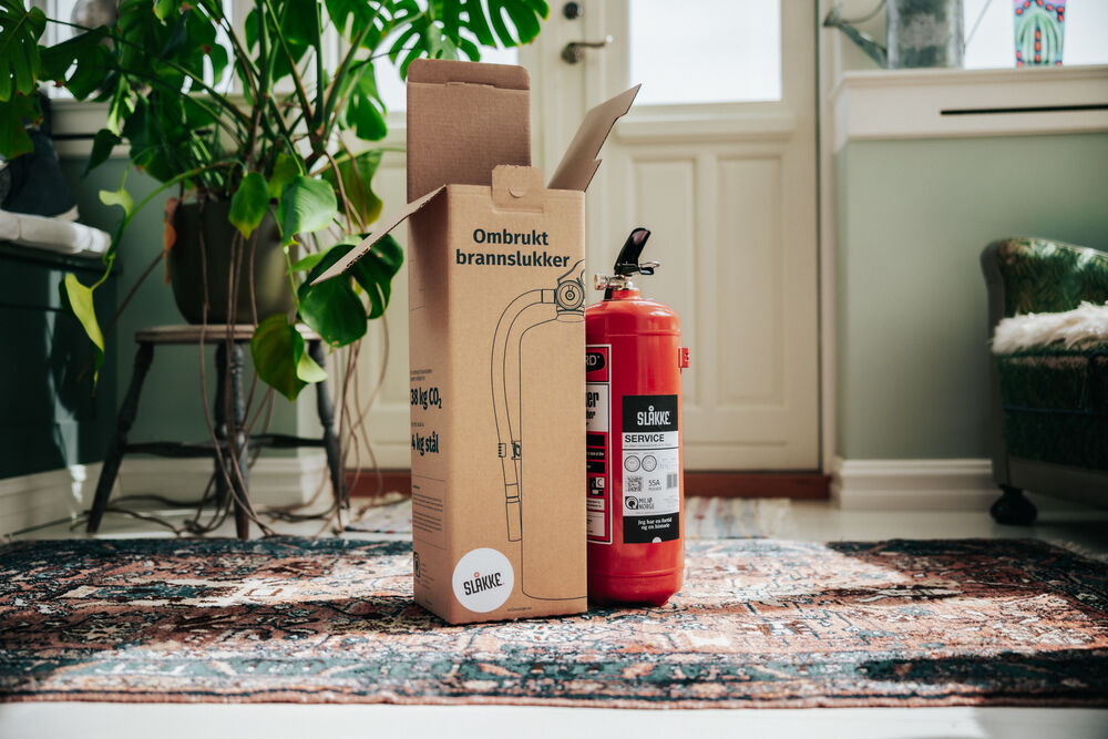 Slåkke Brannslukker Pulverapparat Slukkeklasse 55A 6 kg