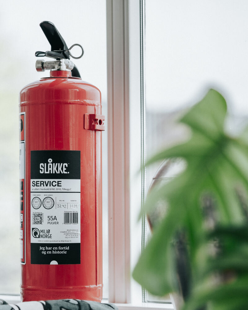 Slåkke Brannslukker Pulverapparat Slukkeklasse 55A 6 kg