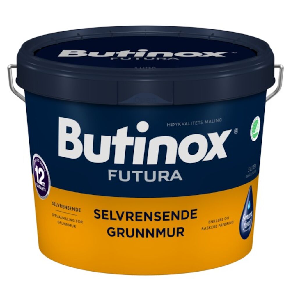 Butinox Futura Selvrensende Grunnmur - Hvit base 2,7 l
