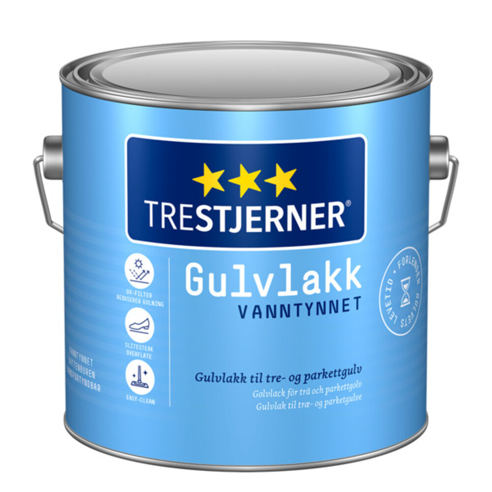 Trestjerner Gulvlakk Matt 3 l