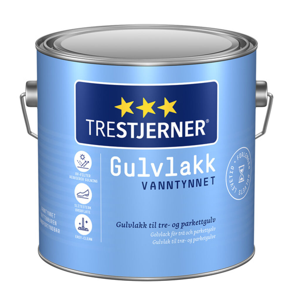 Trestjerner Gulvlakk Halvblank 3 l