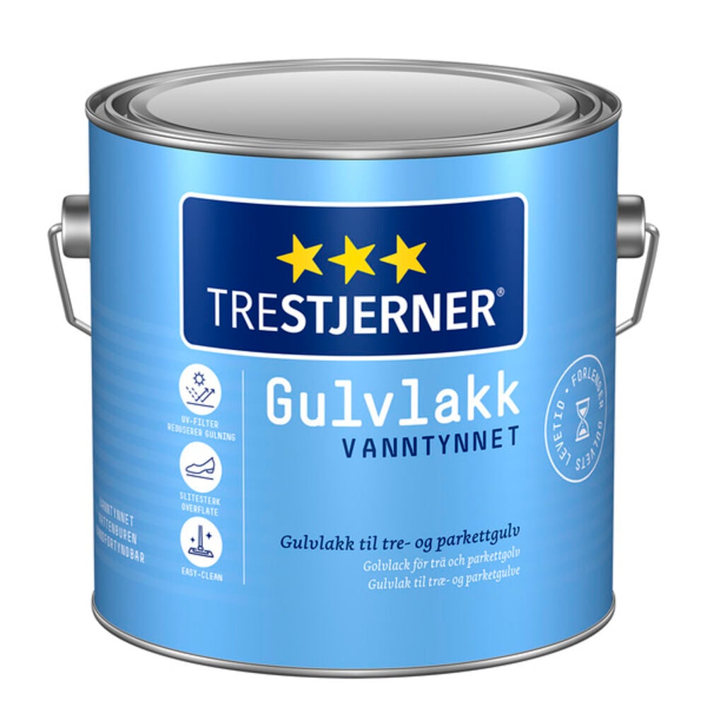 Trestjerner Gulvlakk Halvblank 3 l
