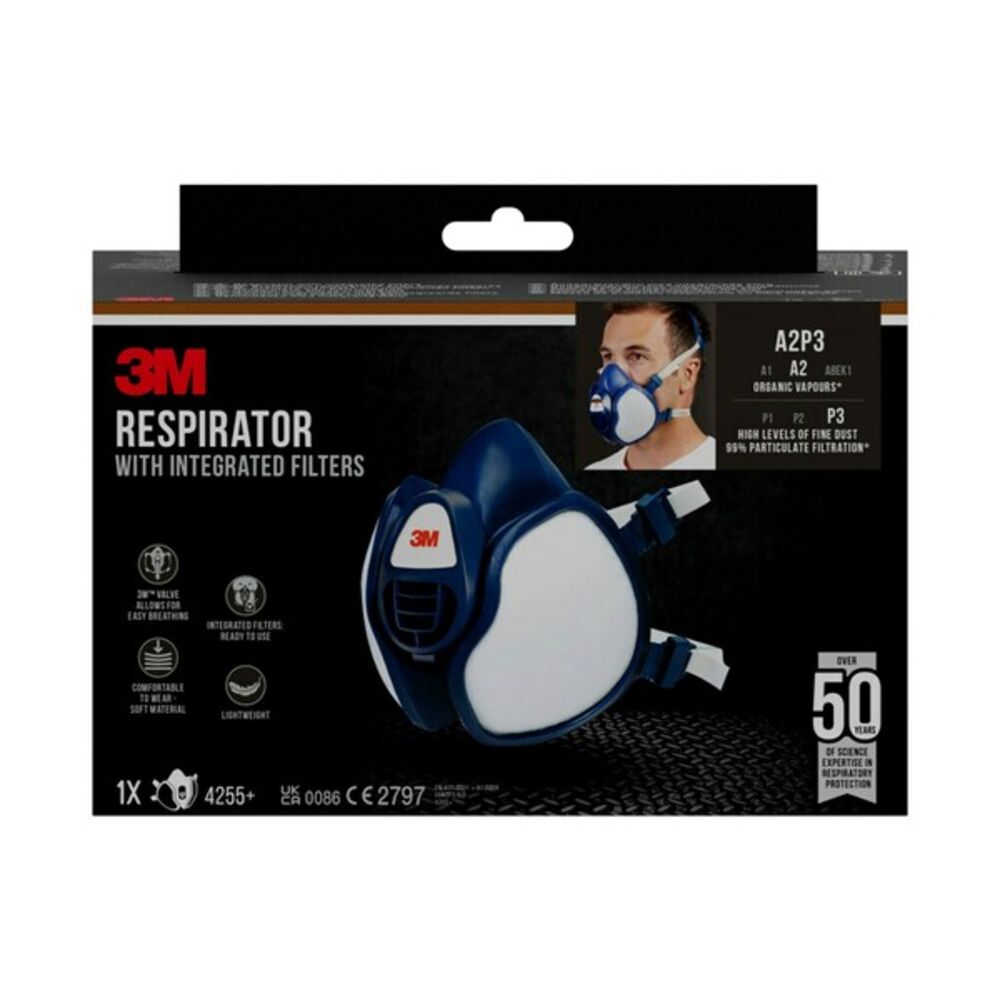 3M Maske 4255+BC1N Halvmaske Støv