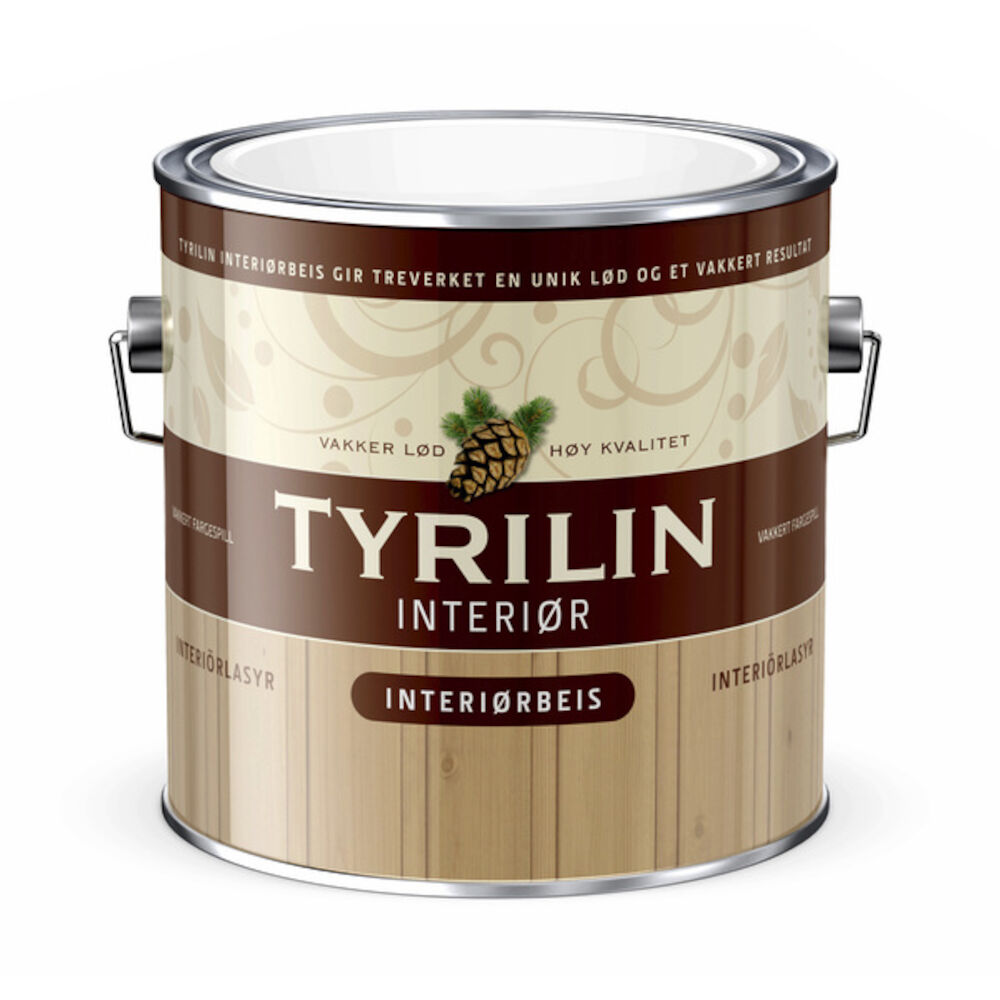 Tyrilin Interiørbeis Klar - base 2,7 l