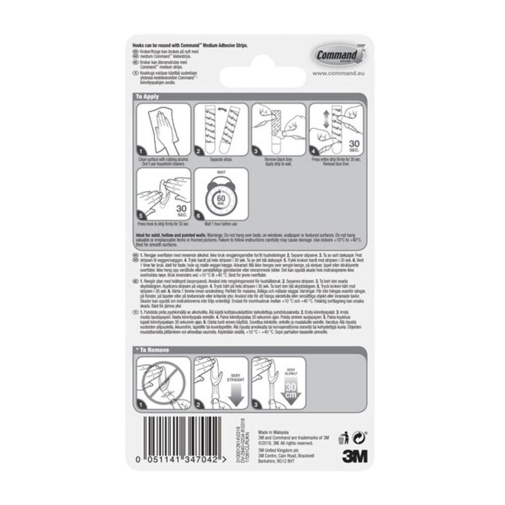 3M Ovale Kroker - Transparente 2 stk 900 g