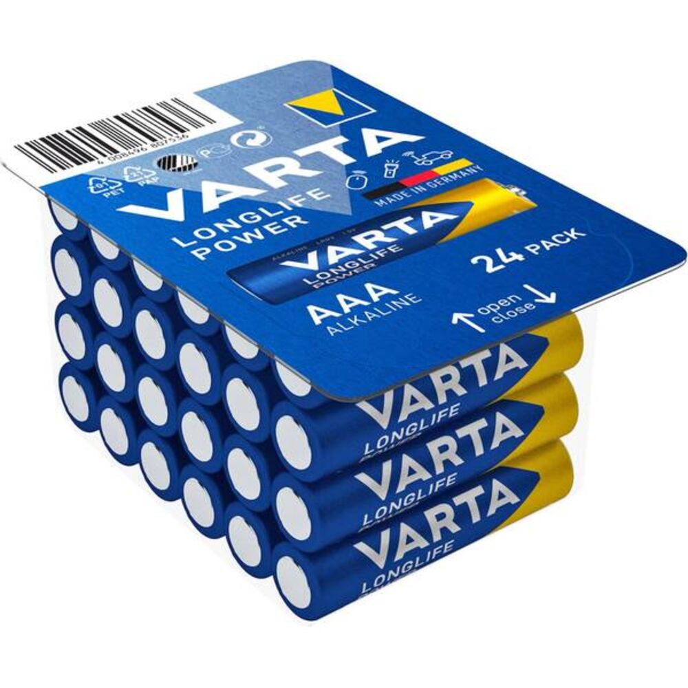 Varta Batteri Longlife Power AAA Boks 24pk