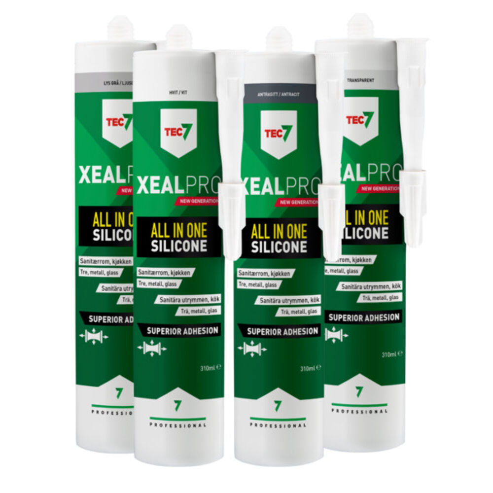 Tec 7 Silikonfug Xealpro Antrasitt 310 ml