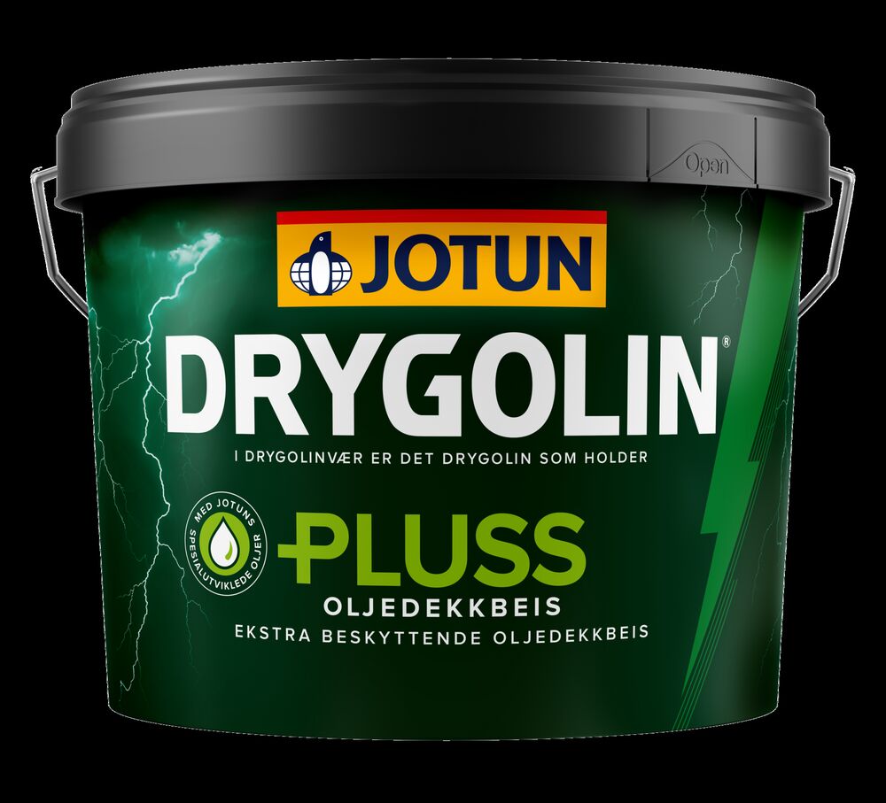 Drygolin Pluss Oljedekkbeis Hvit 10 l