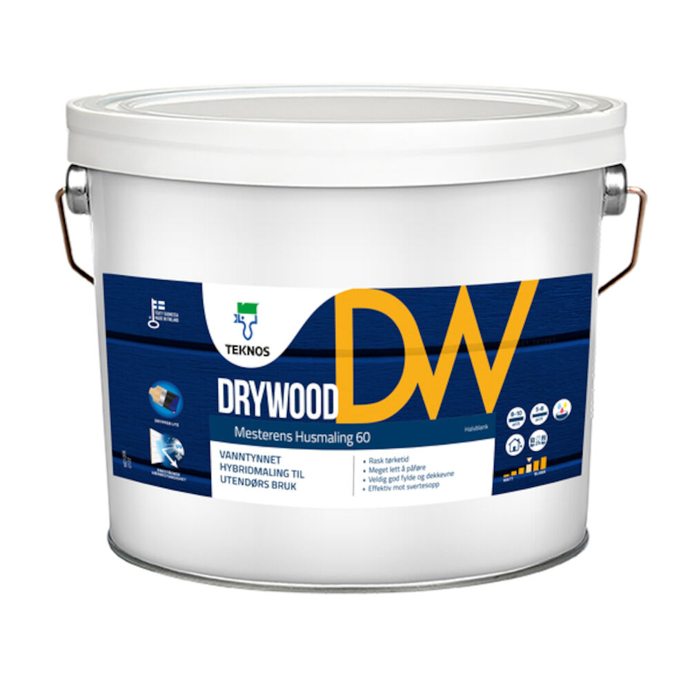 Drywood Husmaling Hvit - base 3 l 