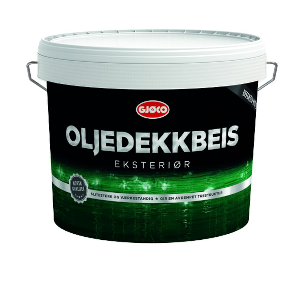 Gjøco Oljedekkbeis Hvit 9 l