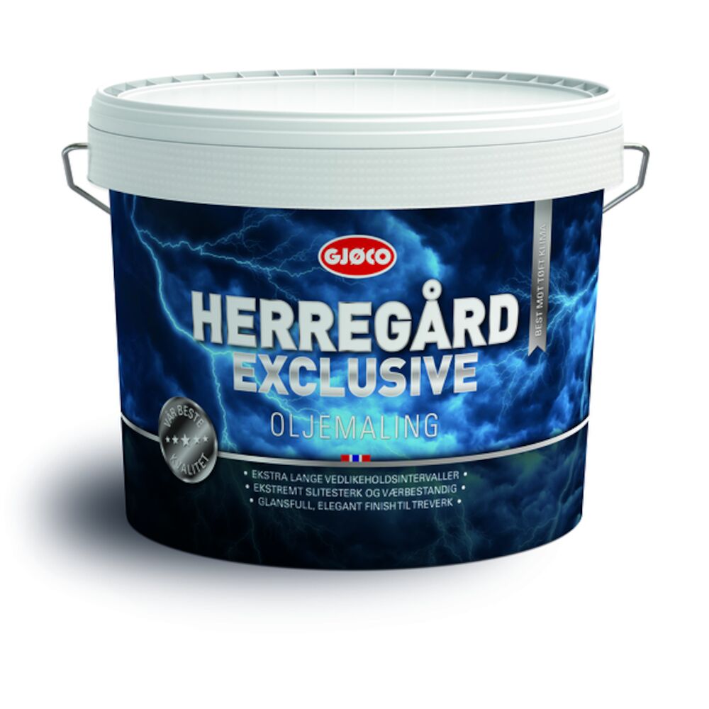 Gjøco Herregård Exclusive Oljemaling Hvit 9 l