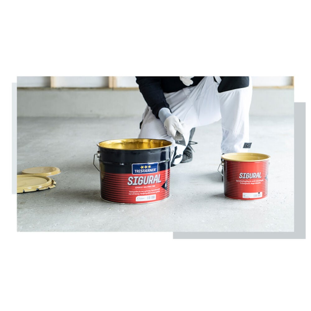 Trestjerner Sigural Epoxy - 22 Skygrå 0,62 l