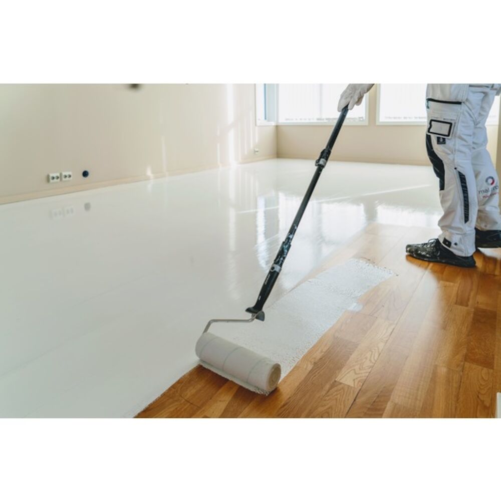 Trestjerner Gulvmaling Premium - Hvit base 0,68 l