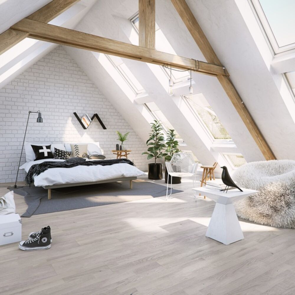 Saga Basic Pearl White Oak Parkett