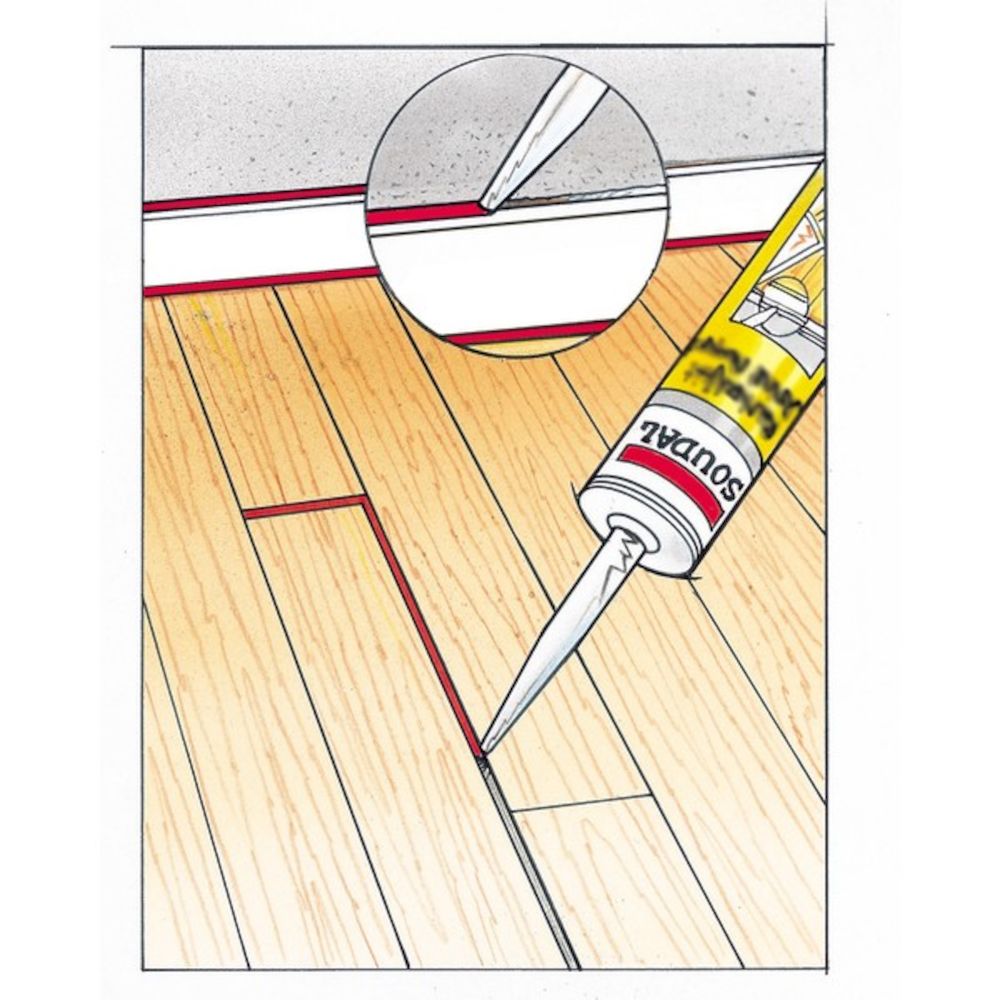 Soudal Parkettkitt Akryl Furu / Lønn 300 ml