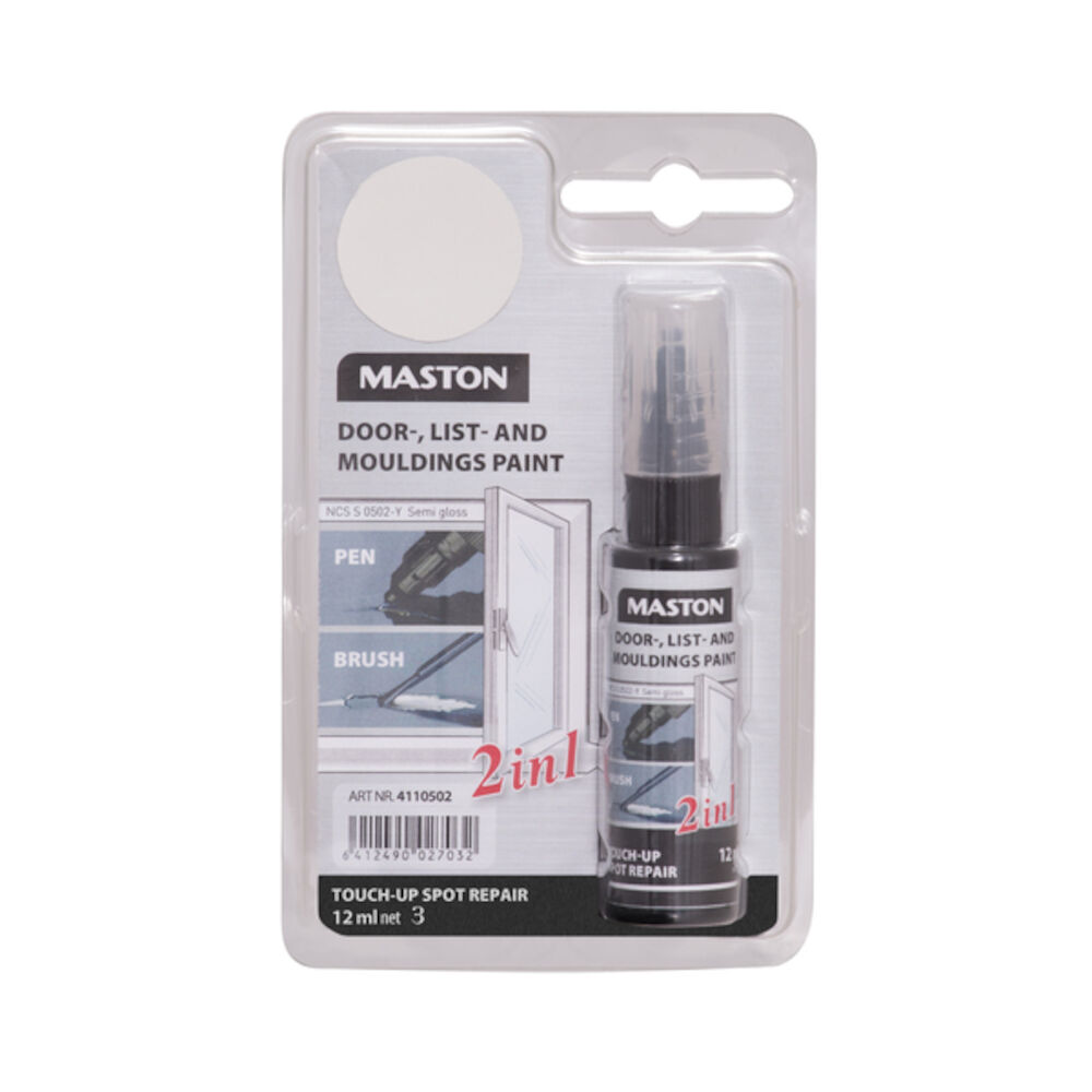 Maston Fargestift - Touch Up Hvit 12 ml