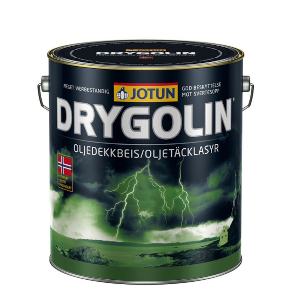 Drygolin Oljedekkbeis Hvit 10 l