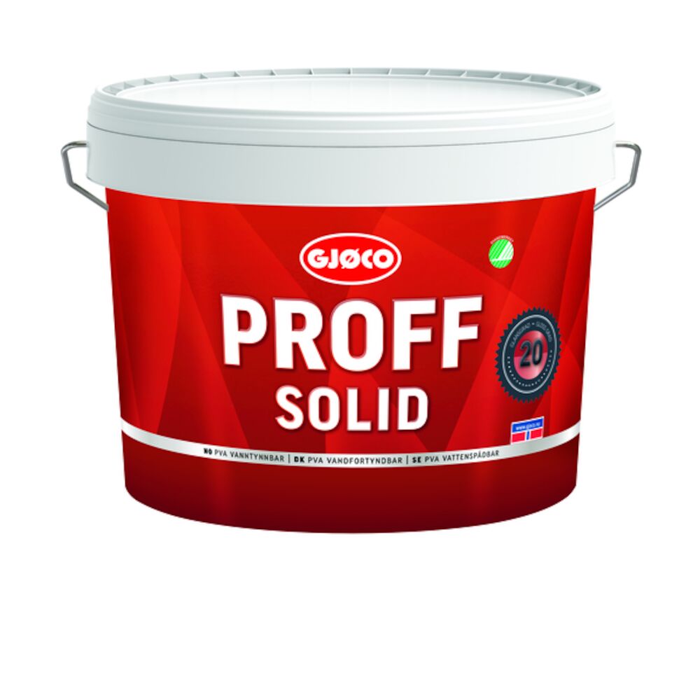 Gjøco Proff Solid - 20 Hvit base 9 l