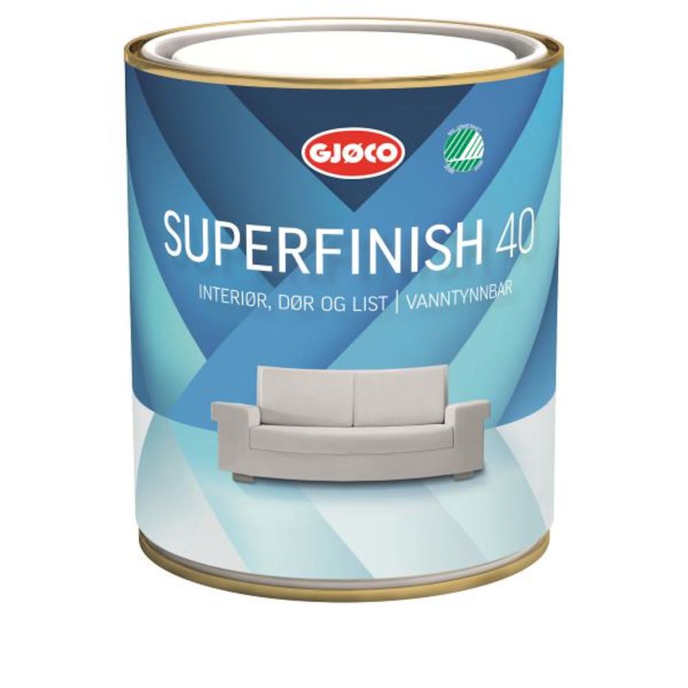 Gjøco Superfinish 40 Hvit 0,68 l