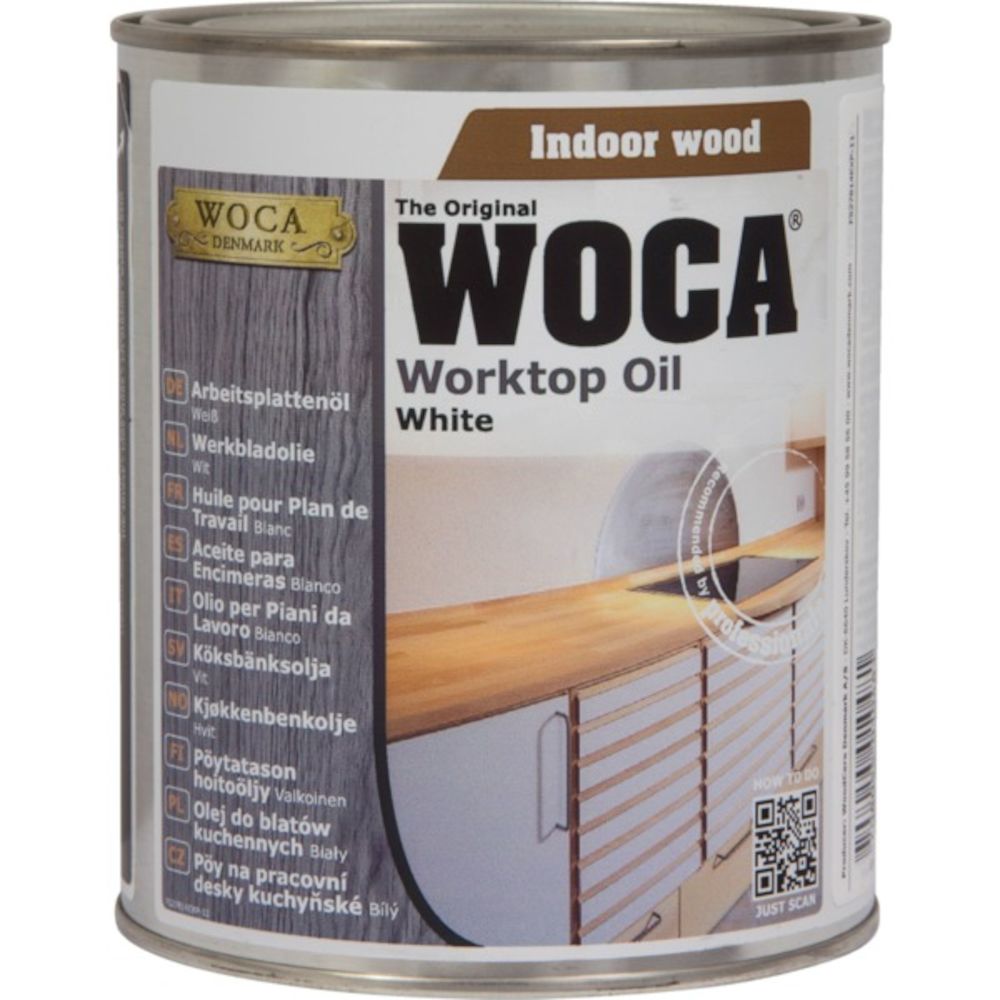 Woca Kjøkkenbenk Olje Hvit 0,75 l