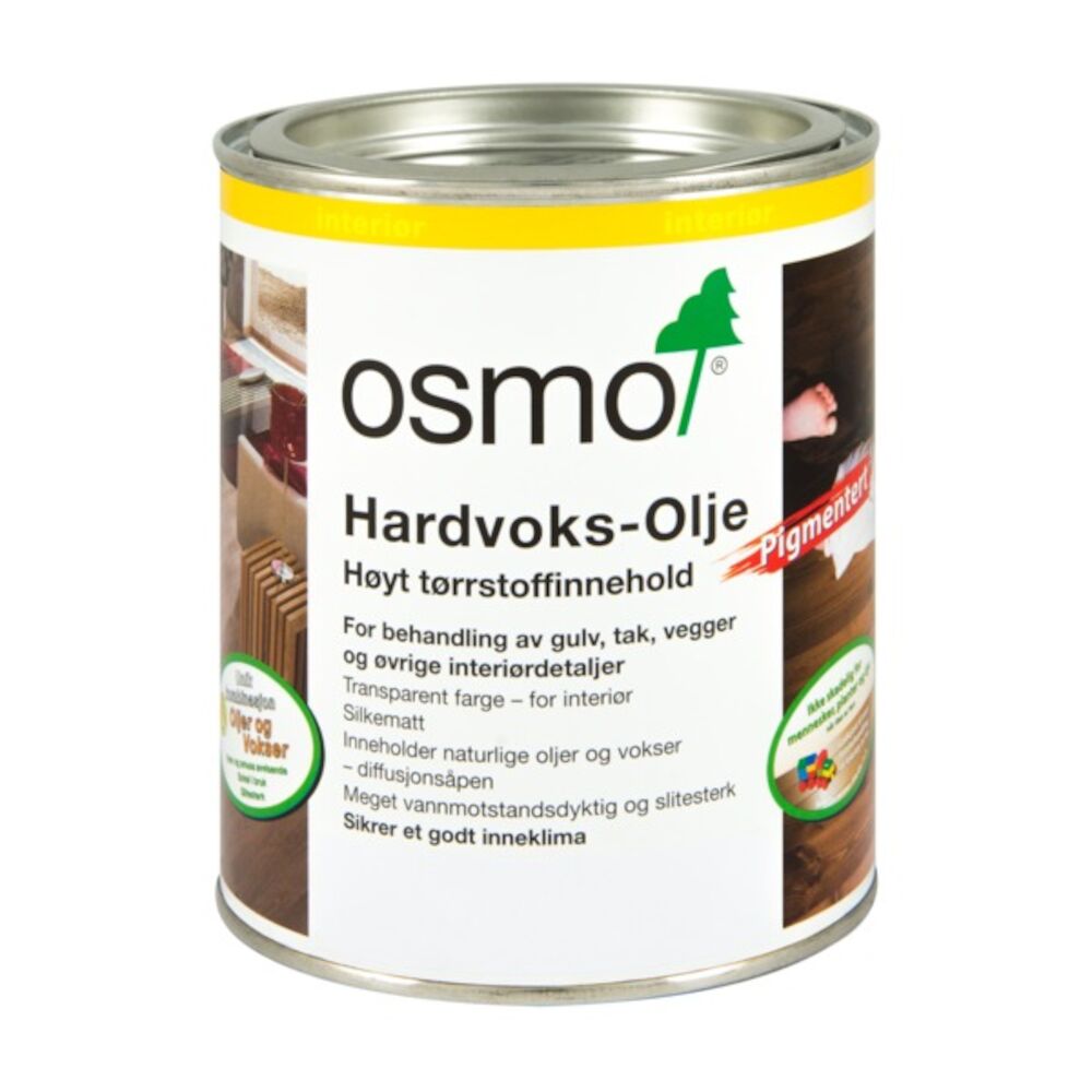 Osmo Hardvoksolje Pigm 3040 Hvit 0,75 l