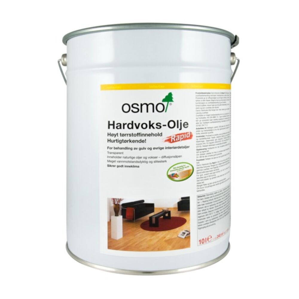 Osmo Hardvoksolje Rapid 3232 Silkematt 10 l