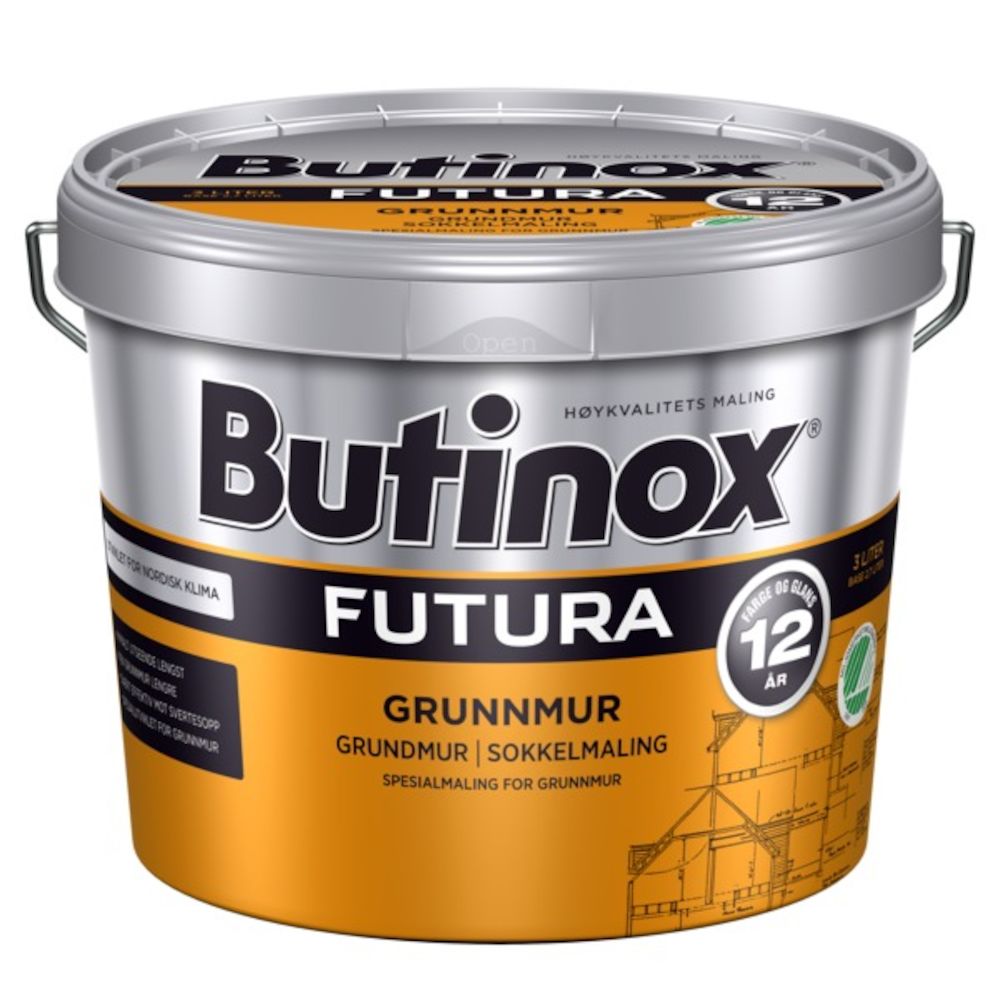 Butinox Futura Grunnmursmaling Hvit 3 l