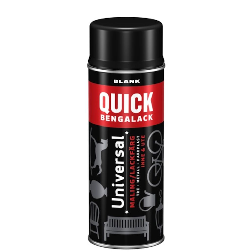 Quick Bengalack Spray Sort Blank 400ml