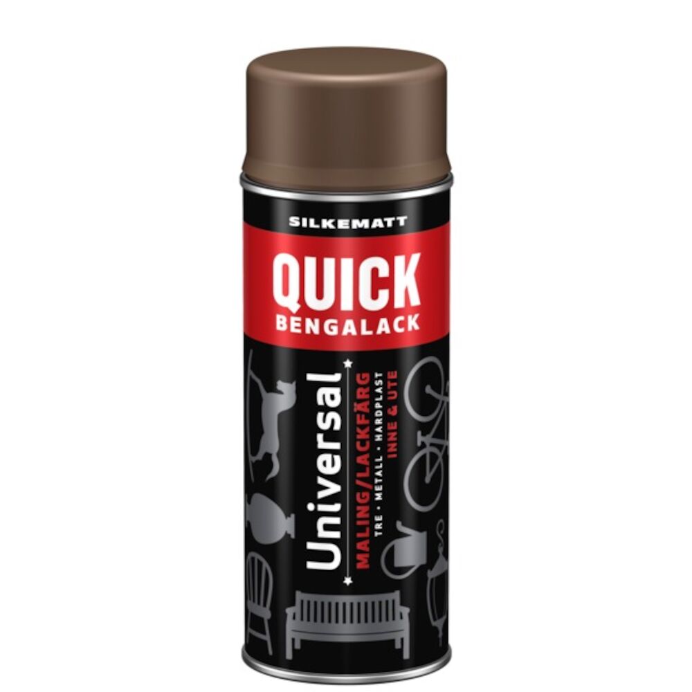 Quick Bengalack Spray Skinn Silkematt 400ml