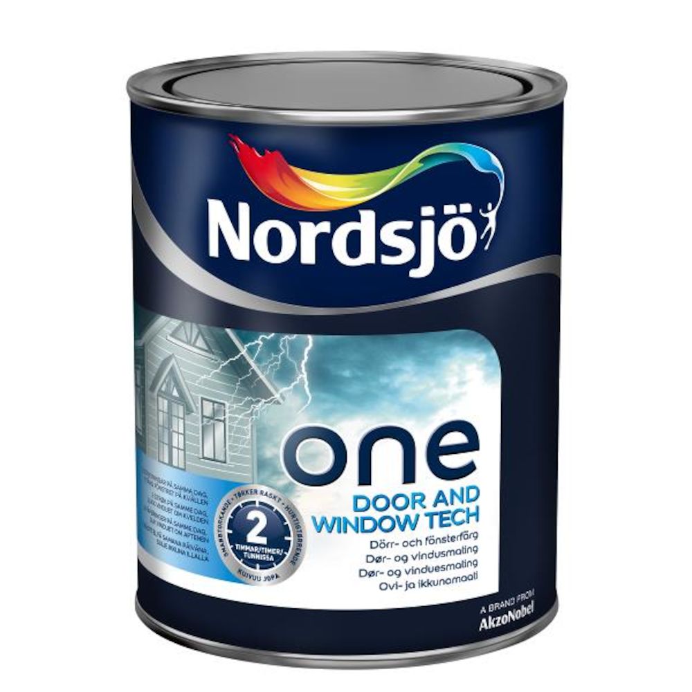 Nordsjø One Door & Window Tec Black 1 l