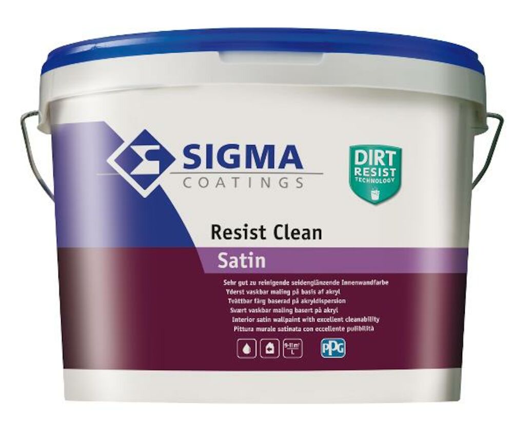 Sigma Resist Clean Satin Hvit 2,5 l