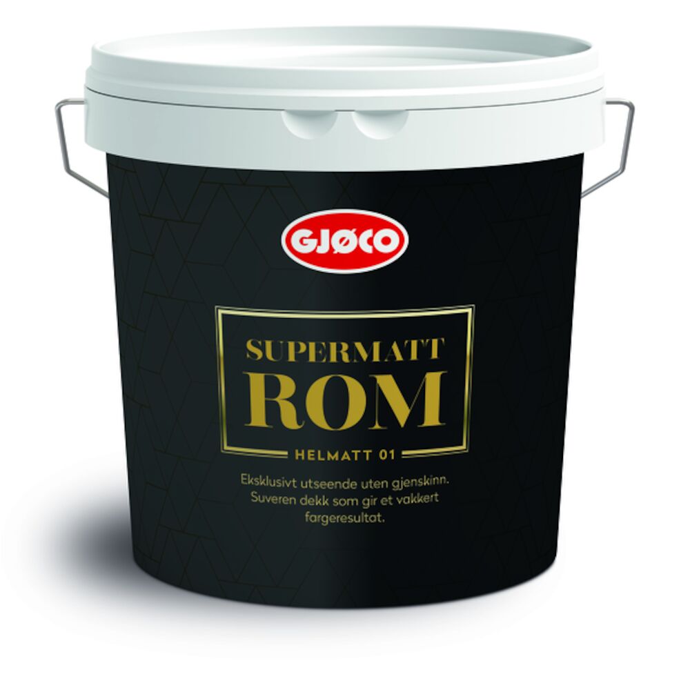 Gjøco Supermatt Rom 01 Hvit 2,7 l