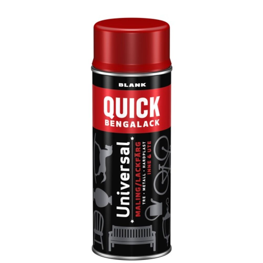 Quick Bengalack Spray Signalrød Blank 400ml